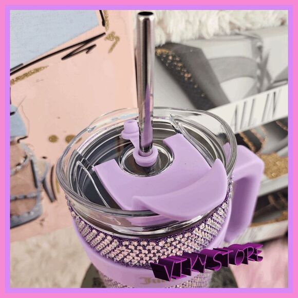 💕 NWT Juicy Couture Stainless Steel Bling Tumbler 40oz #7177 💕 - Picture 4 of 6